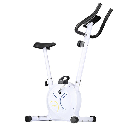 Magnetic Exercise Bike, Adjustable Resistance, White