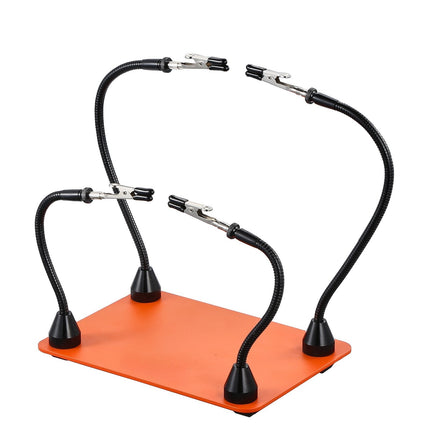 Magnetic Helping Hands Soldering Station, 4 Arms, Alligator Clips