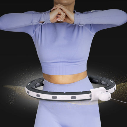 Magnetic Hula Hoop with Weight, Counter & Waist Support