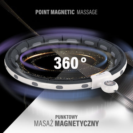 Magnetic Hula Hoop with Weight, Counter & Waist Support