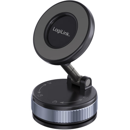 Magnetic Phone Holder with Vacuum Mount, Adjustable, Foldable