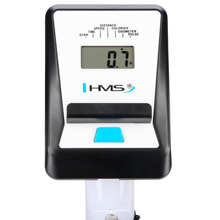 Magnetic Stationary Bike, White, Adjustable Resistance