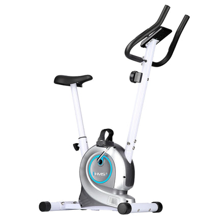 Magnetic Stationary Bike, White, Adjustable Resistance