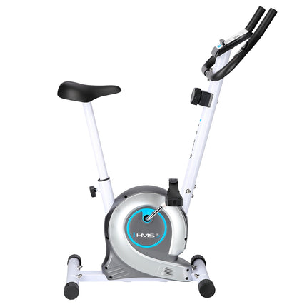 Magnetic Stationary Bike, White, Adjustable Resistance