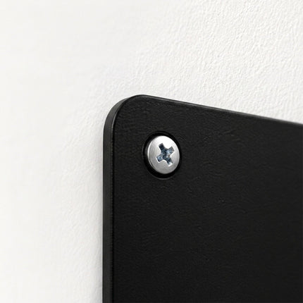 Magnetic Steel Wall Board, 70x30 cm, Black, Wipe-Clean