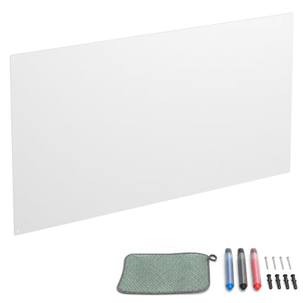 Magnetic Steel White Board, 50x100 cm, Wipe-Clean Surface