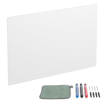Magnetic Steel White Board, 50x30 cm, Wipe-Clean Surface