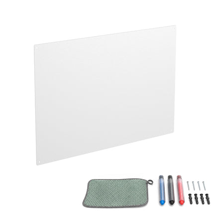 Magnetic Steel White Board, 60x40 cm, Wipe-Clean Surface