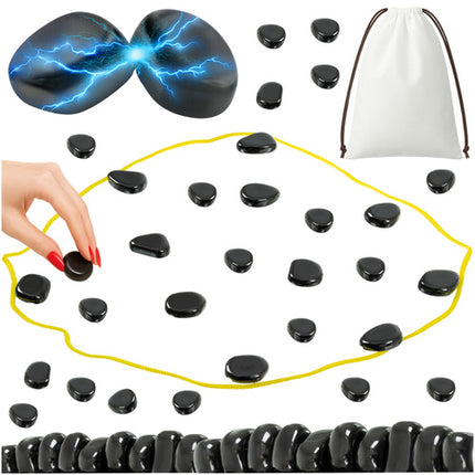 Magnetic Strategy Game, 40 Stones with Bag
