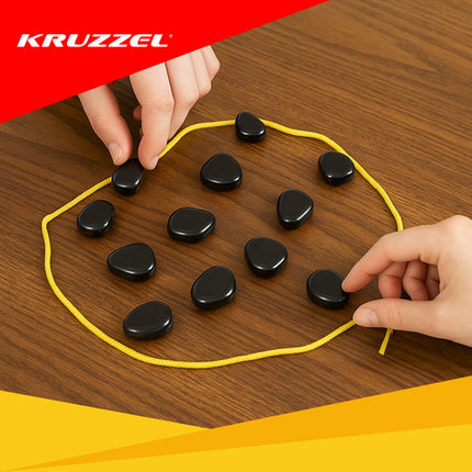 Magnetic Strategy Game, 40 Stones with Bag