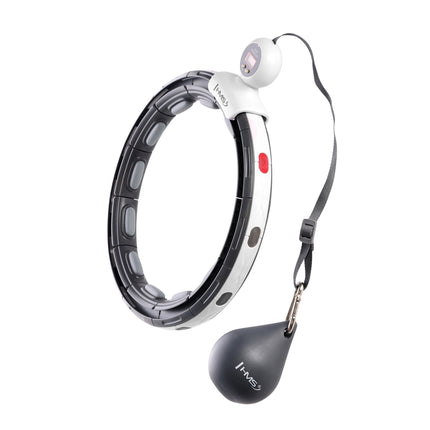 Magnetic Weighted Hula Hoop with Counter, Black