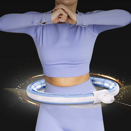 Magnetic Weighted Hula Hoop with Counter, Blue