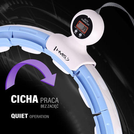 Magnetic Weighted Hula Hoop with Counter, Blue
