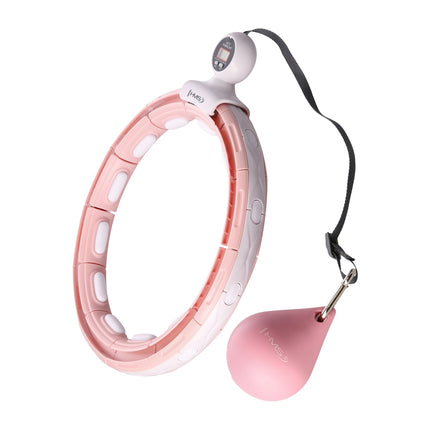Magnetic Weighted Hula Hoop with Counter, Pink