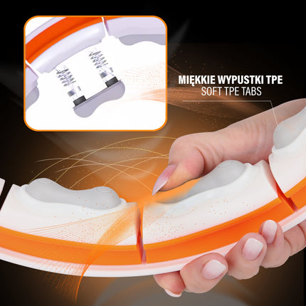 Magnetic Weighted Hula Hoop with Counter & Slimming Belt