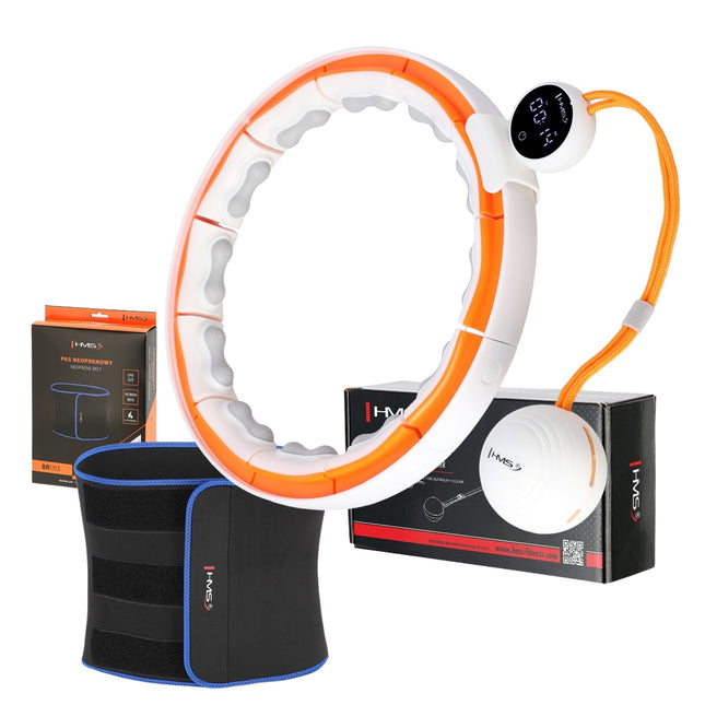 Magnetic Weighted Hula Hoop with Counter & Slimming Belt