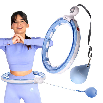 Magnetic Weighted Hula Hoop with Counter & Waist Support