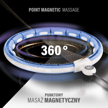 Magnetic Weighted Hula Hoop with Counter & Waist Support