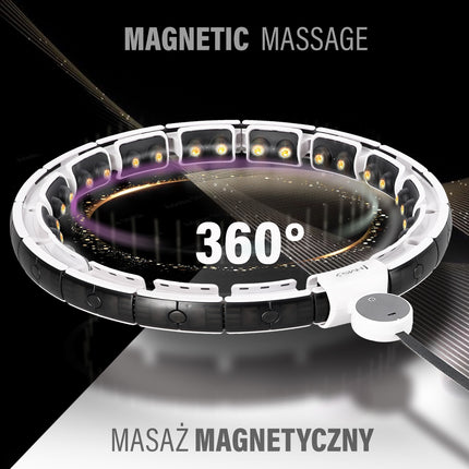 Magnetic Weighted Hula Hoop with Counter & Waist Support
