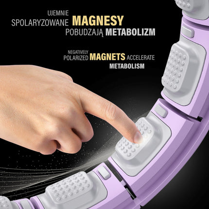 Magnetic Weighted Hula Hoop with Counter & Waist Support