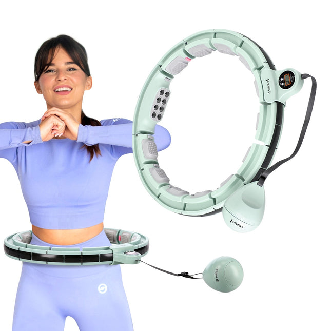 Magnetic Weighted Hula Hoop with Counter & Waist Support