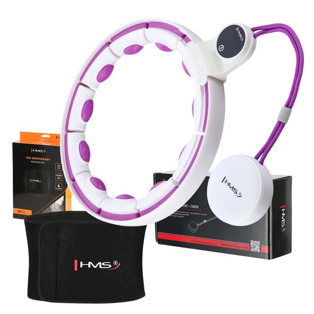 Magnetic Weighted Hula Hoop with Counter & Waist Support