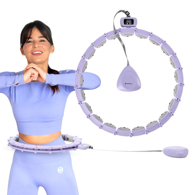 Magnetic Weighted Hula Hoop with Counter & Waist Support
