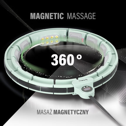 Magnetic Weighted Hula Hoop with Counter & Waist Support