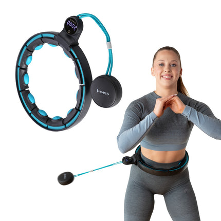 Magnetic Weighted Hula Hoop with Counter & Waist Support