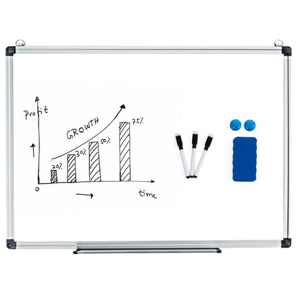 Magnetic Whiteboard with Removable Tray, 50 x 35 cm