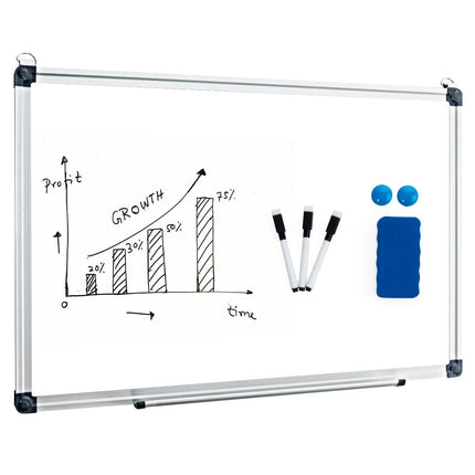 Magnetic Whiteboard with Removable Tray, 50 x 35 cm
