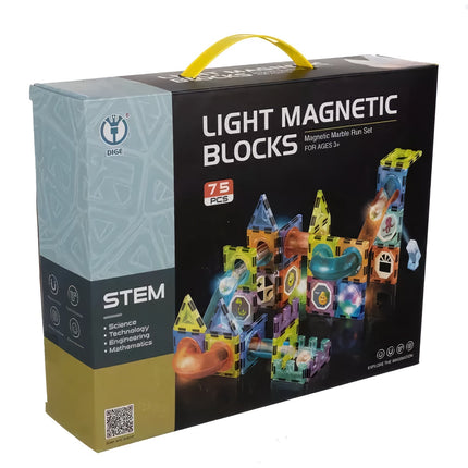 Magnetic blocks - track 83 pieces. Kruzzel 22684