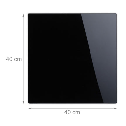 Magnetic board in black glass