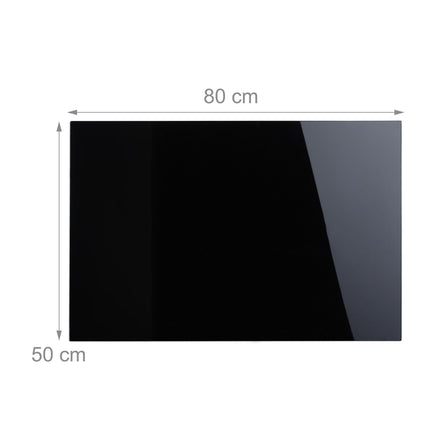 Magnetic board in black glass