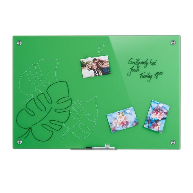Magnetic glass board