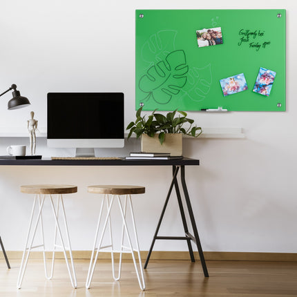 Magnetic glass board