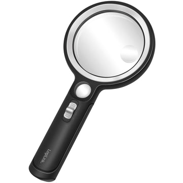 Magnifying glass Ø9cm with LED lighting