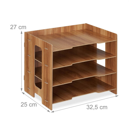 Mailbox in MDF with 3 compartments