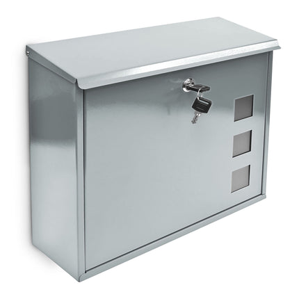 Mailbox metal with 3 viewing windows