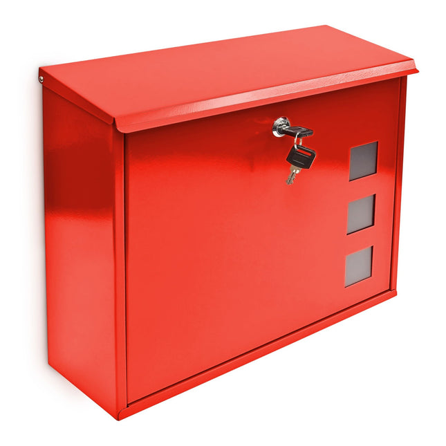 Mailbox metal with 3 viewing windows