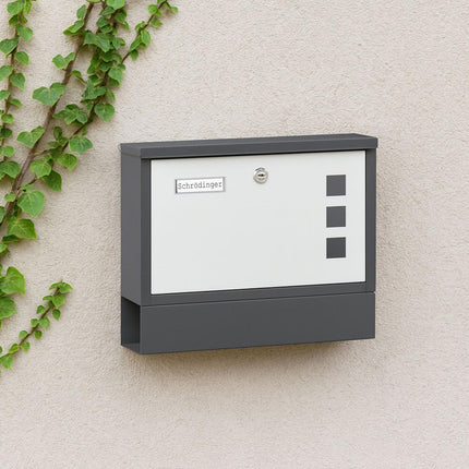 Mailbox with Newspaper Holder – Metal, Matte Finish