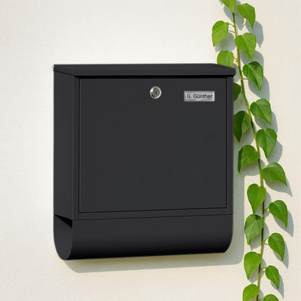 Mailbox with Newspaper Holder – Metal, Matte Finish