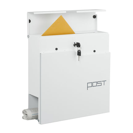 Mailbox with Newspaper Holder – Modern Design, Secure Lock