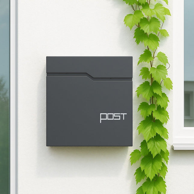 Mailbox with Newspaper Holder – Modern Design, Secure Lock