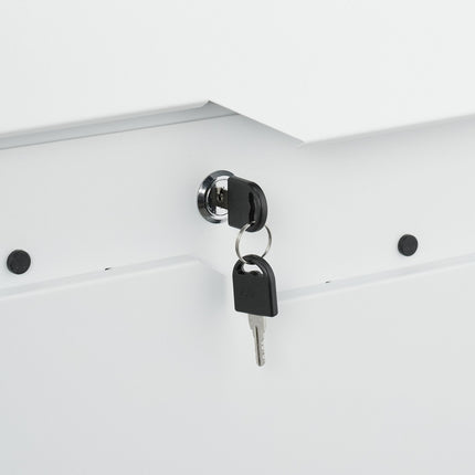 Mailbox with Newspaper Holder – Modern Design, Secure Lock