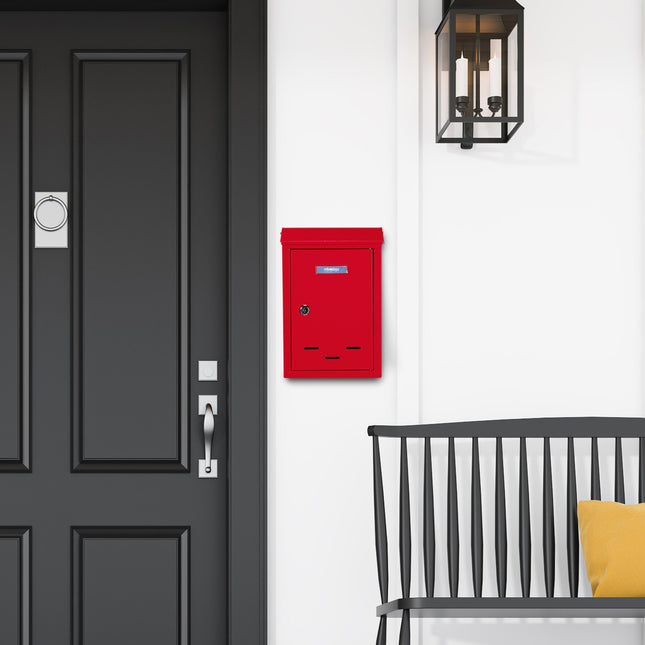 Mailbox with nameplate