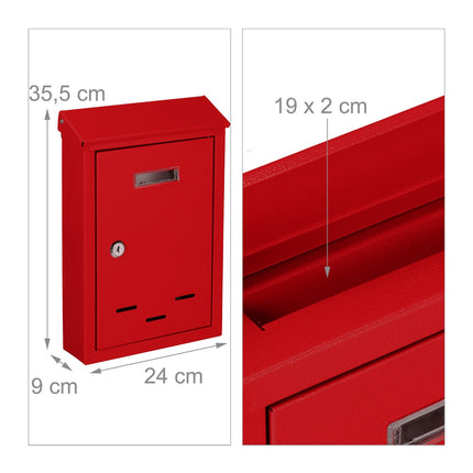 Mailbox with nameplate