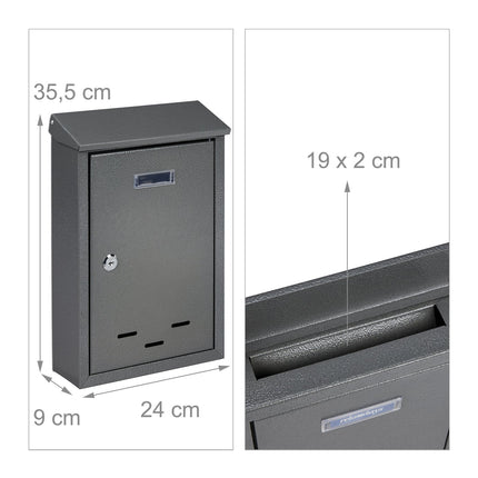 Mailbox with nameplate
