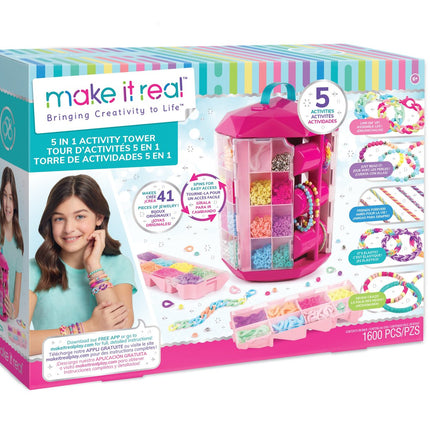 Make It Real 5 In 1 Activity Tower Dyi Jewelry Set