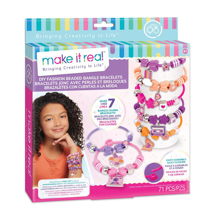 Make It Real Diy Fashion Beaded Bangle Bracelets